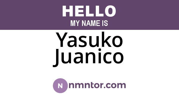 Yasuko Juanico