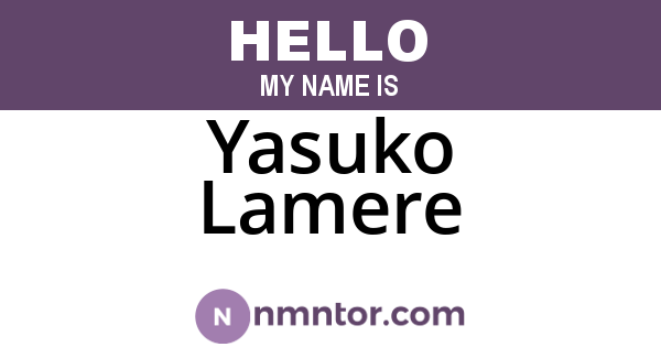 Yasuko Lamere