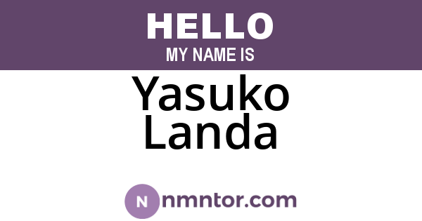 Yasuko Landa