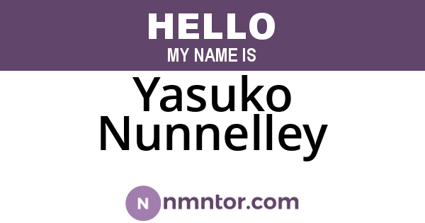 Yasuko Nunnelley