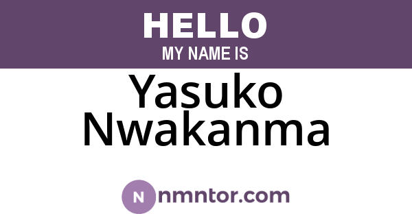 Yasuko Nwakanma