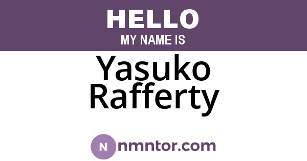 Yasuko Rafferty