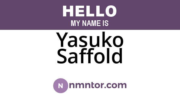 Yasuko Saffold