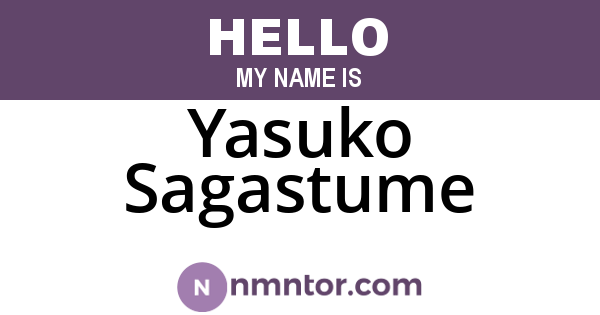 Yasuko Sagastume