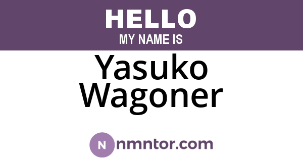 Yasuko Wagoner