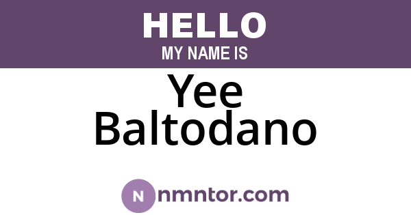 Yee Baltodano