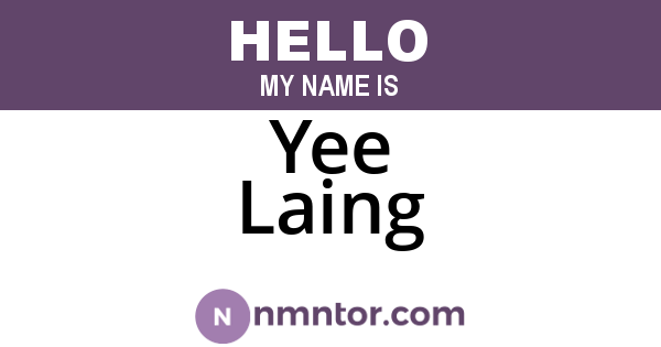Yee Laing