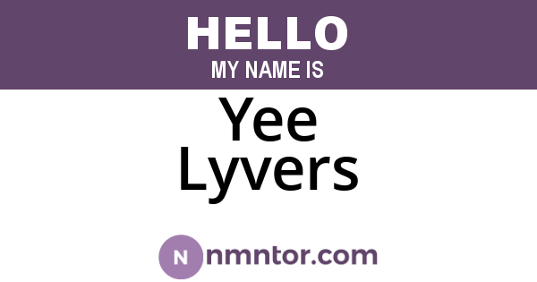 Yee Lyvers