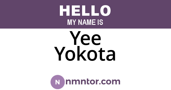 Yee Yokota
