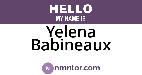 Yelena Babineaux