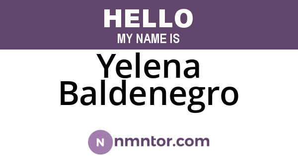 Yelena Baldenegro