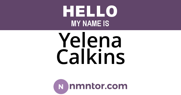 Yelena Calkins