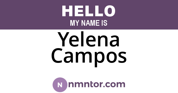 Yelena Campos