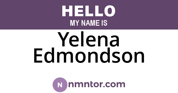 Yelena Edmondson