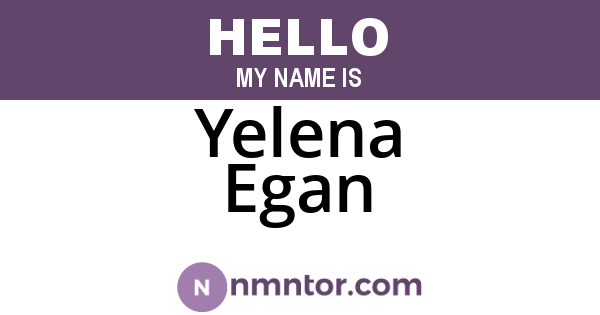Yelena Egan
