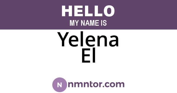 Yelena El