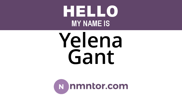 Yelena Gant