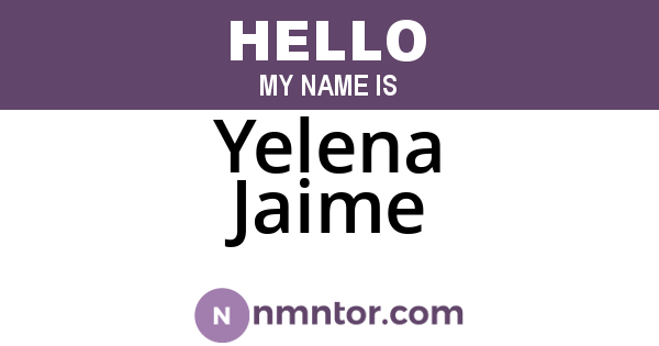 Yelena Jaime