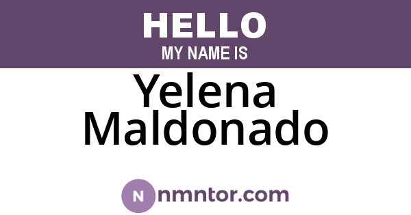 Yelena Maldonado