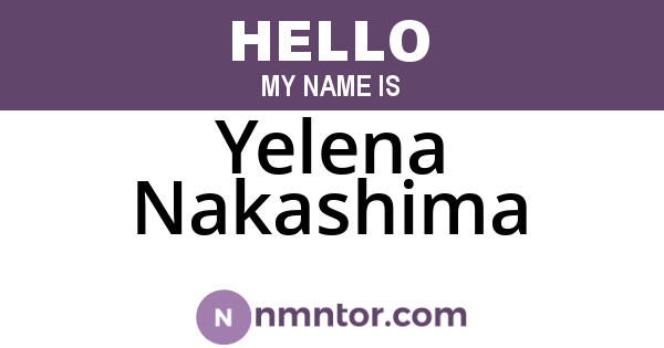 Yelena Nakashima