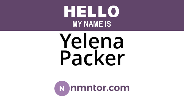 Yelena Packer