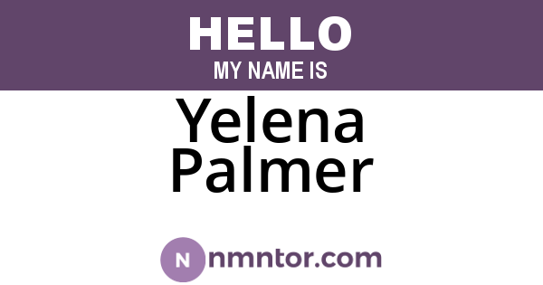 Yelena Palmer