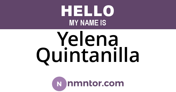 Yelena Quintanilla