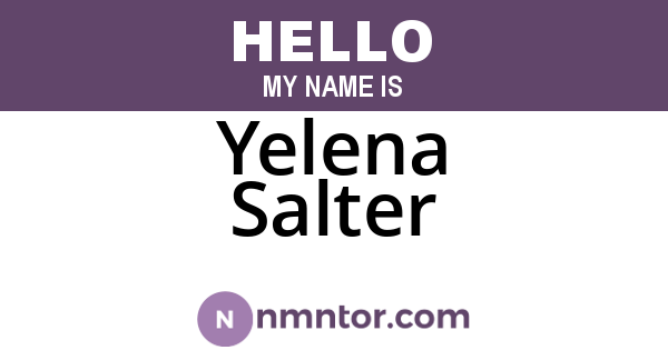Yelena Salter