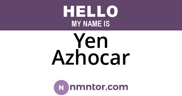 Yen Azhocar