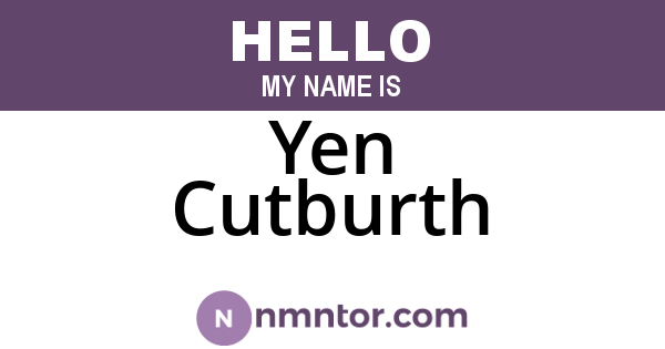 Yen Cutburth