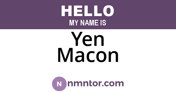 Yen Macon