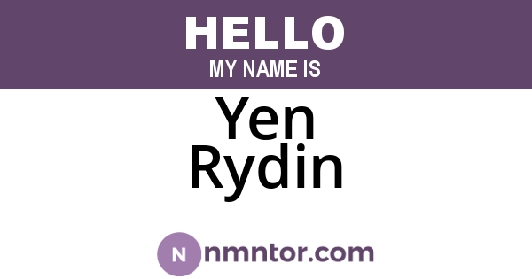 Yen Rydin