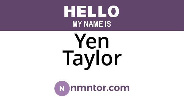 Yen Taylor