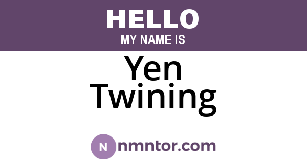 Yen Twining