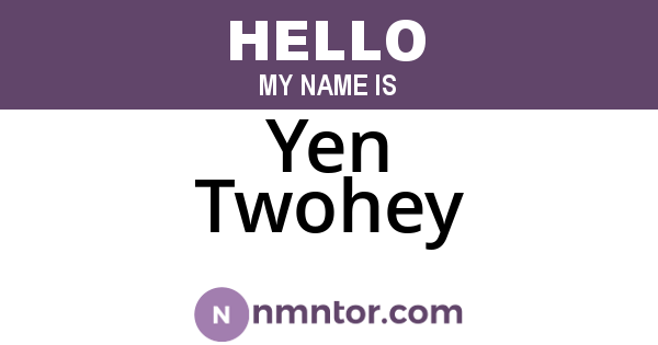 Yen Twohey