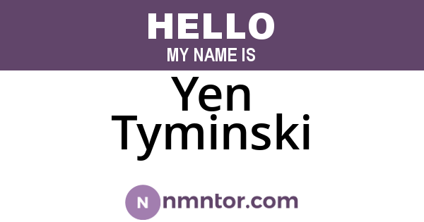 Yen Tyminski