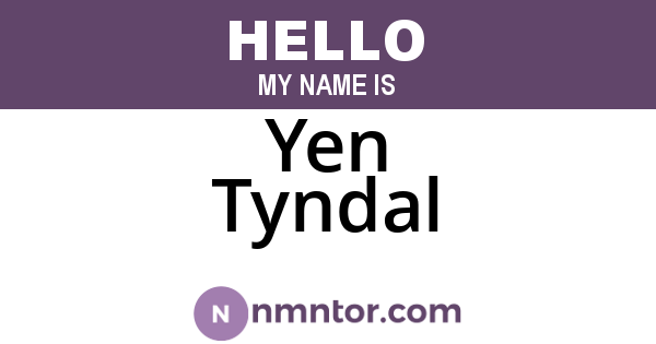 Yen Tyndal