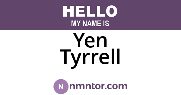Yen Tyrrell
