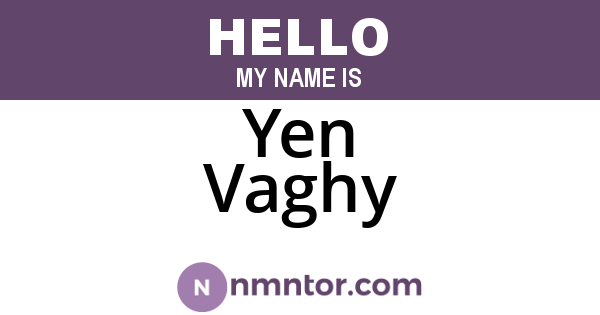 Yen Vaghy
