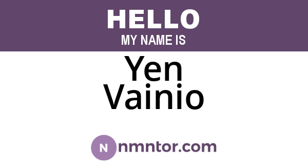 Yen Vainio