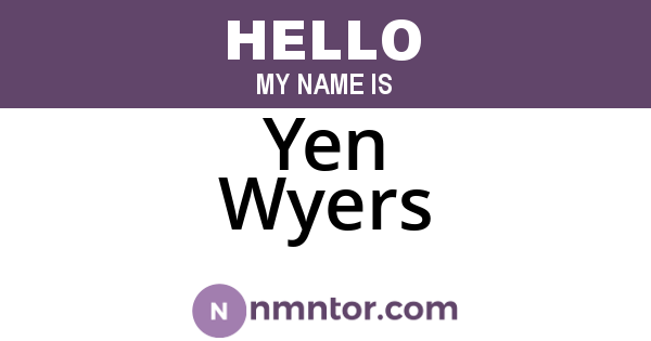 Yen Wyers