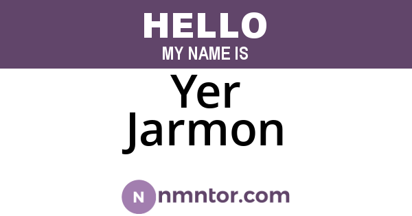 Yer Jarmon
