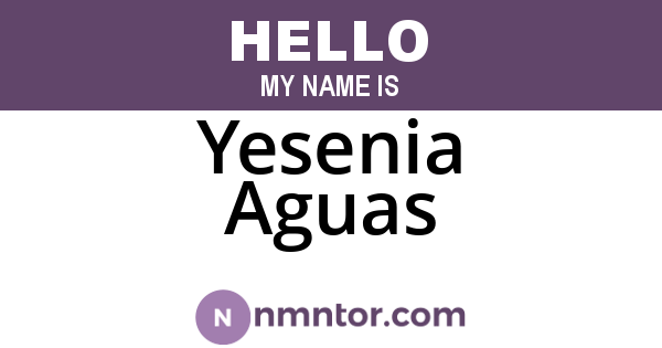Yesenia Aguas