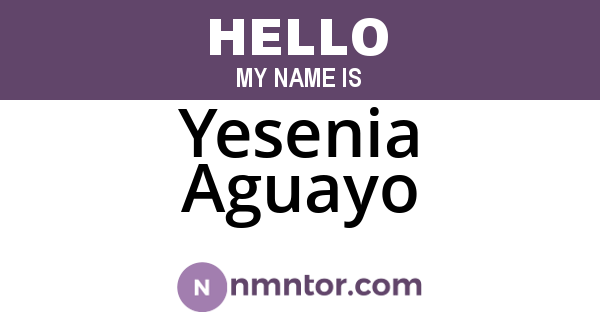 Yesenia Aguayo