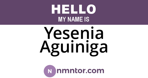 Yesenia Aguiniga