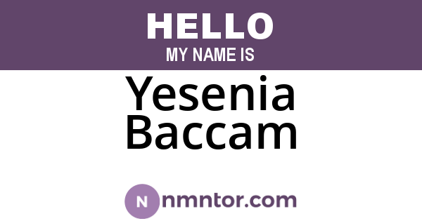 Yesenia Baccam