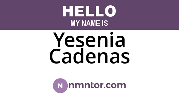 Yesenia Cadenas