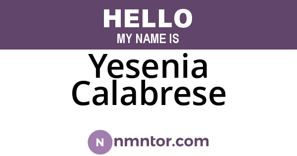 Yesenia Calabrese