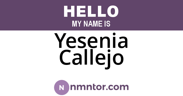 Yesenia Callejo