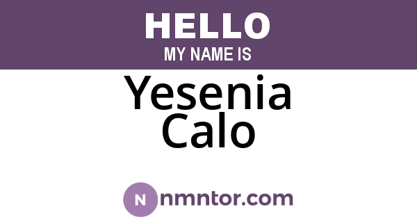 Yesenia Calo